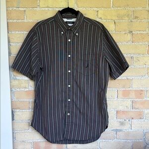 Nautica Men's Striped Black Shirt